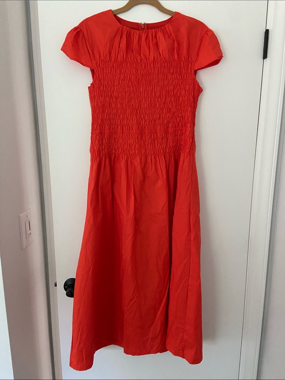 Lena Ruched Drop Waist Midi Dress